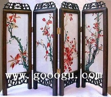 刺绣小屏风 手工艺品 刺绣工艺品