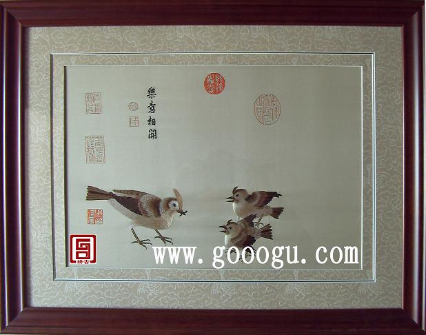 手工刺绣画 苏绣工艺品 苏州刺绣