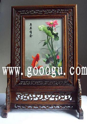 年年有余双面绣 传统苏绣 中国传统手工刺绣品