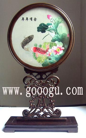 菊花台双面绣,手工绣双面绣品,中国苏绣