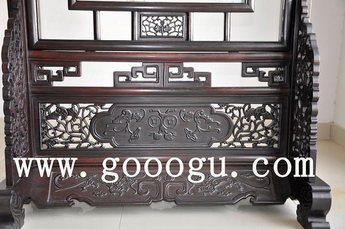 苏绣屏风隔断框架(局部图)